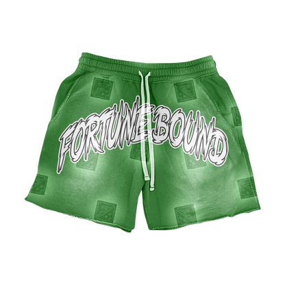 “Bound To Be Rich” Cotton Shorts