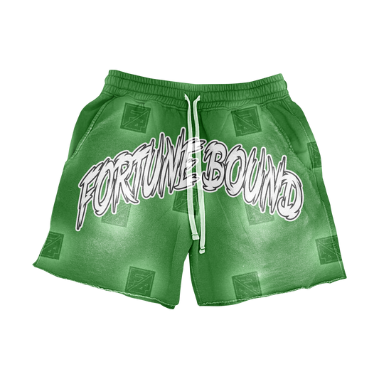 “Bound To Be Rich” Cotton Shorts