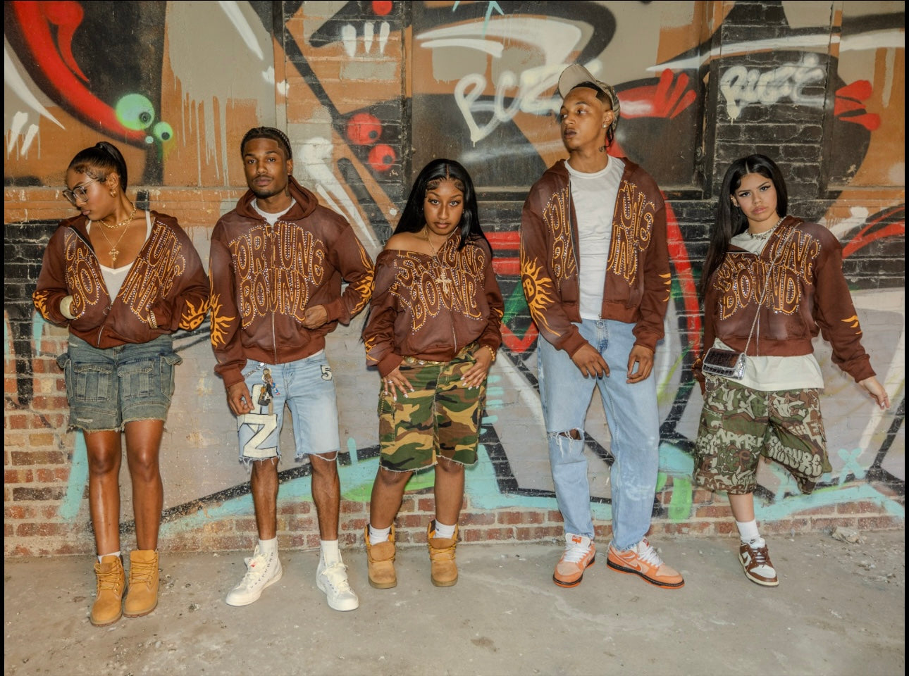 “Rayz” Brown Distressed Acid Wash Zip Up Jacket